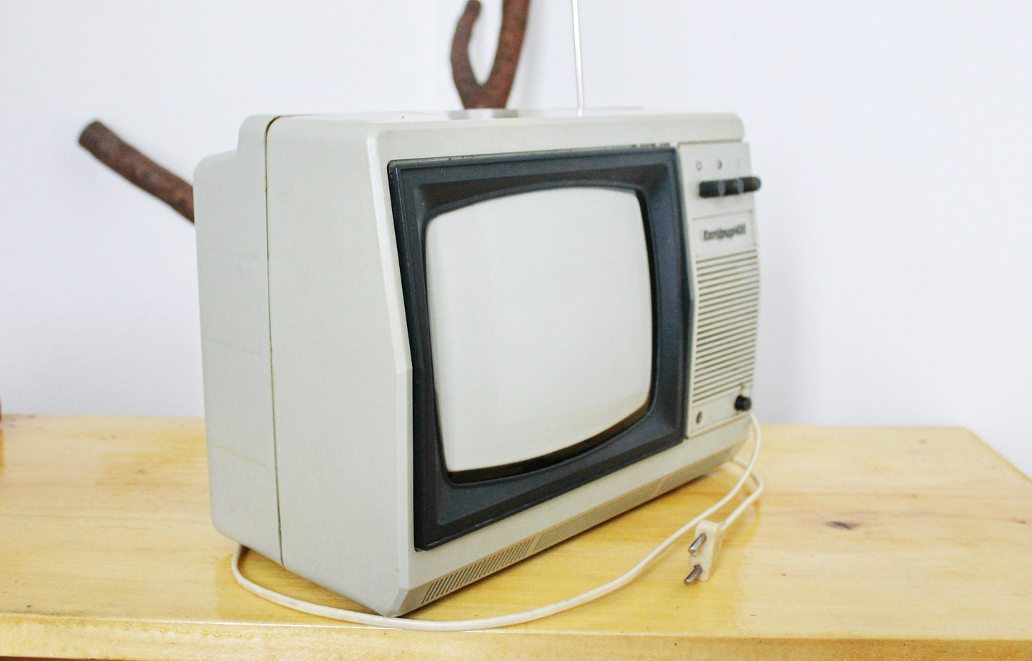 Soviet vintage small TV Saphire 412 - 12.6 inches- television set - made in USSR - working vintage TV - 1979