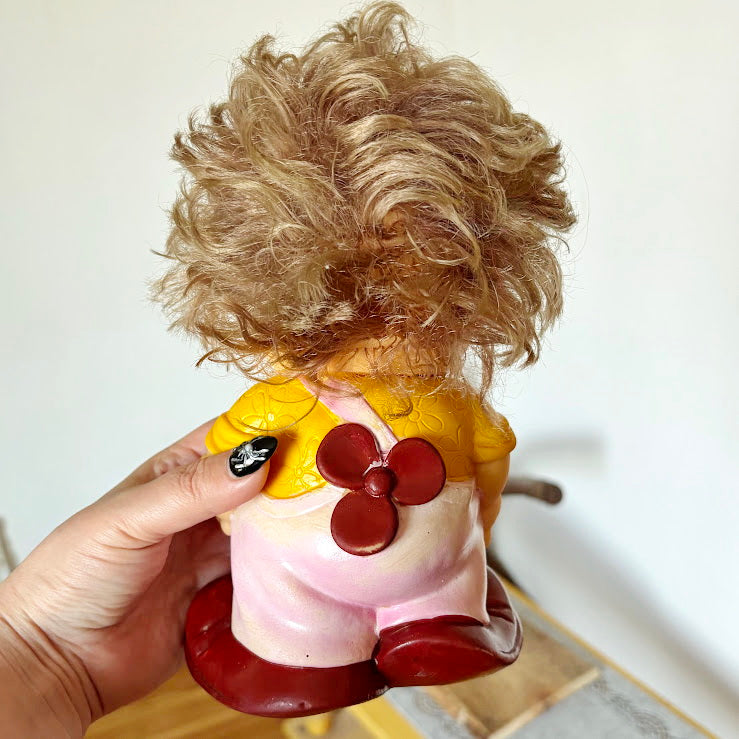 Vintage Soviet Rubber Toy – “Karlsson” Character – 1980s USSR Figurine – Large Collectible - 002