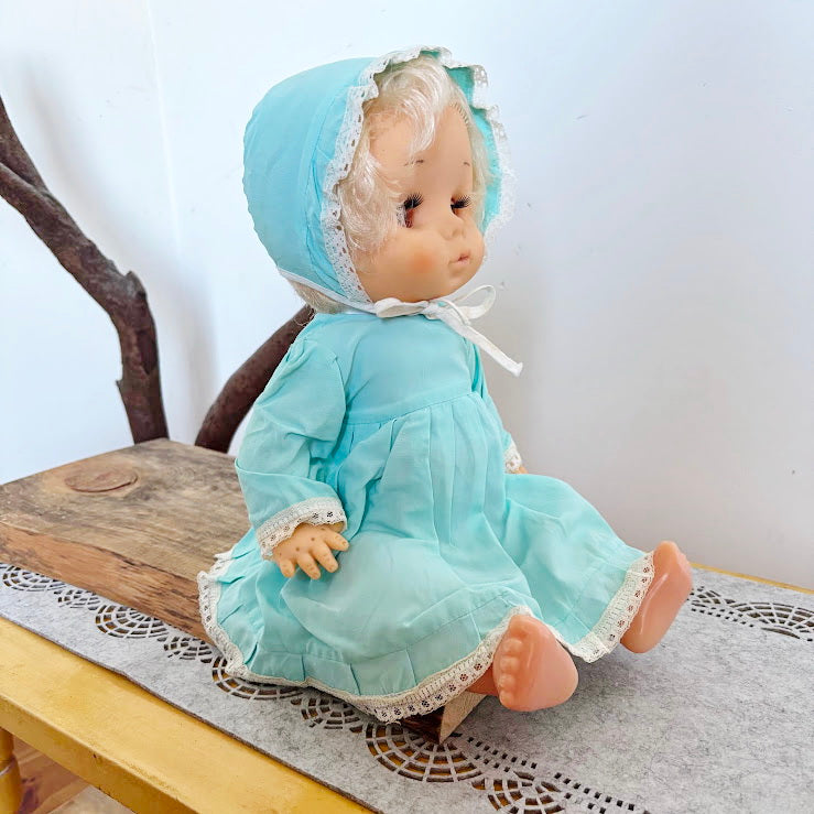 Vintage Soviet Baby Doll Pupsik with Original Outfit, 41 cm, 1970s–1980s Collectible