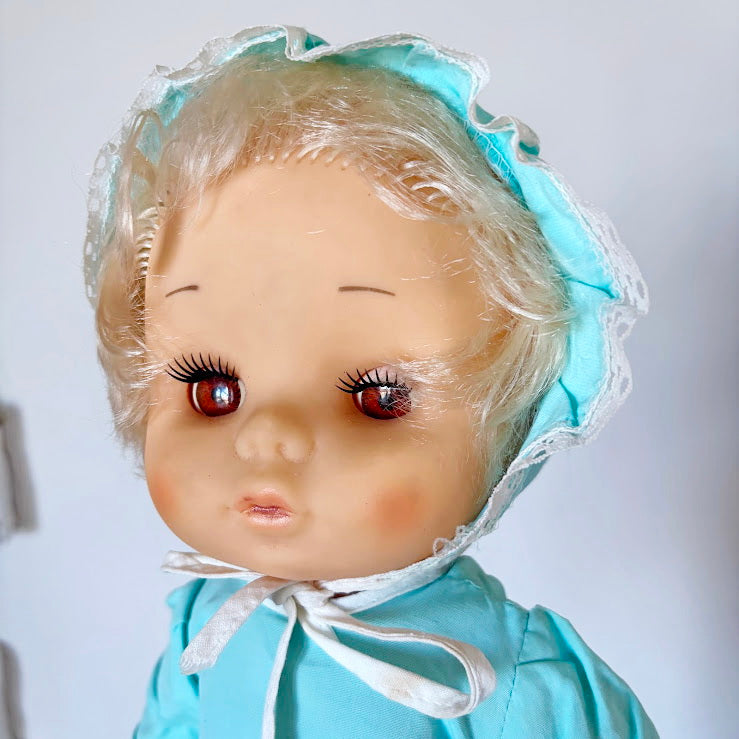 Vintage Soviet Baby Doll Pupsik with Original Outfit, 41 cm, 1970s–1980s Collectible