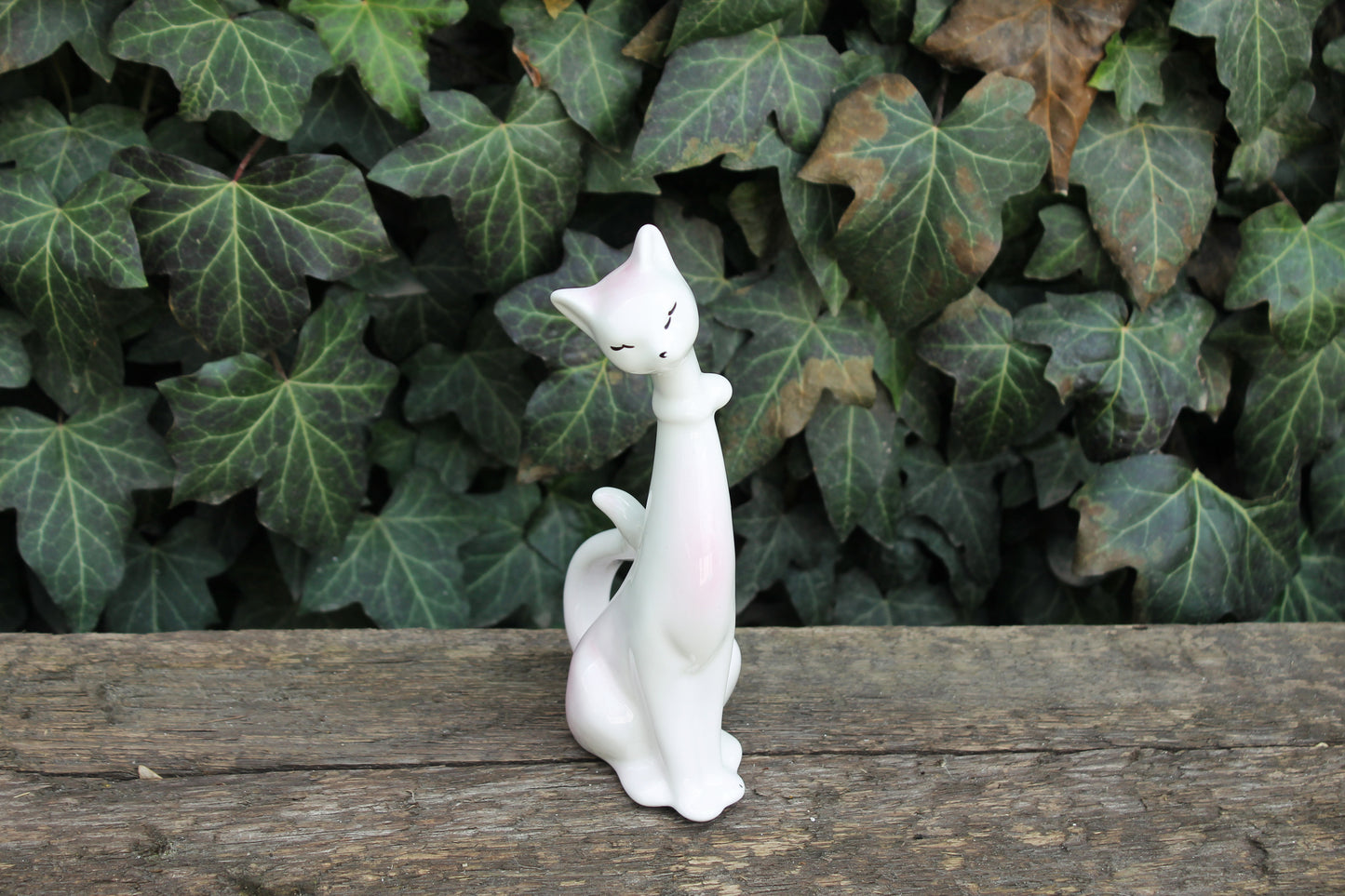 Vintage porcelain figurine Cat - USSR porcelain - vintage USSR ceramic figurine - 1970s