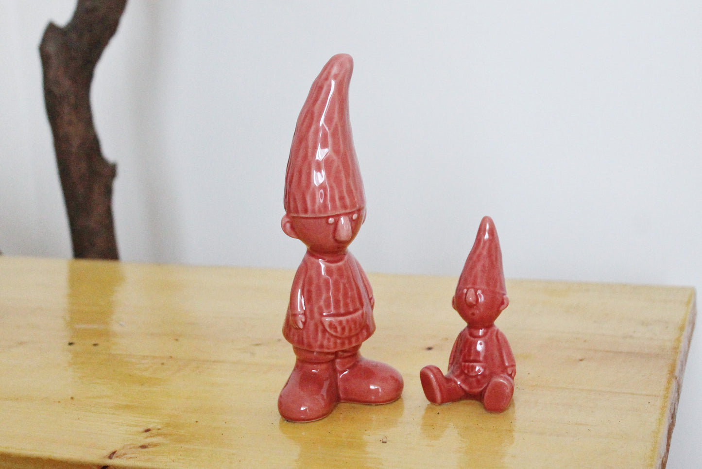 Vintage porcelain set of two Gnoms figurines - Germany Gnome figurine - vintage decor - Germany vintage - 1980s