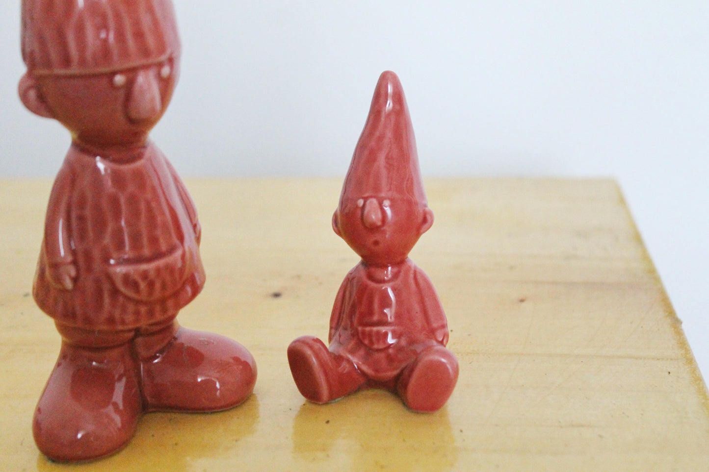 Vintage porcelain set of two Gnoms figurines - Germany Gnome figurine - vintage decor - Germany vintage - 1980s