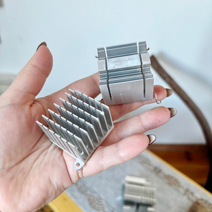 Vintage Computer Heatsink Lot of 9 Aluminum Chipset VRM GPU Cooling Radiators DIY Art Parts