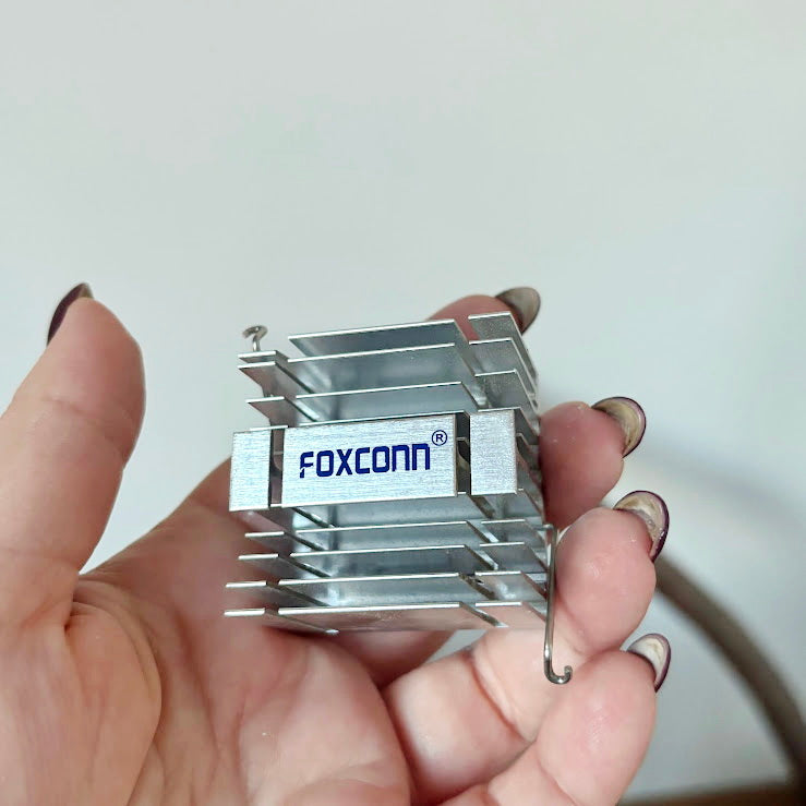 Foxconn Aluminum Heatsink Vintage PC Component Chipset GPU Cooling Radiator