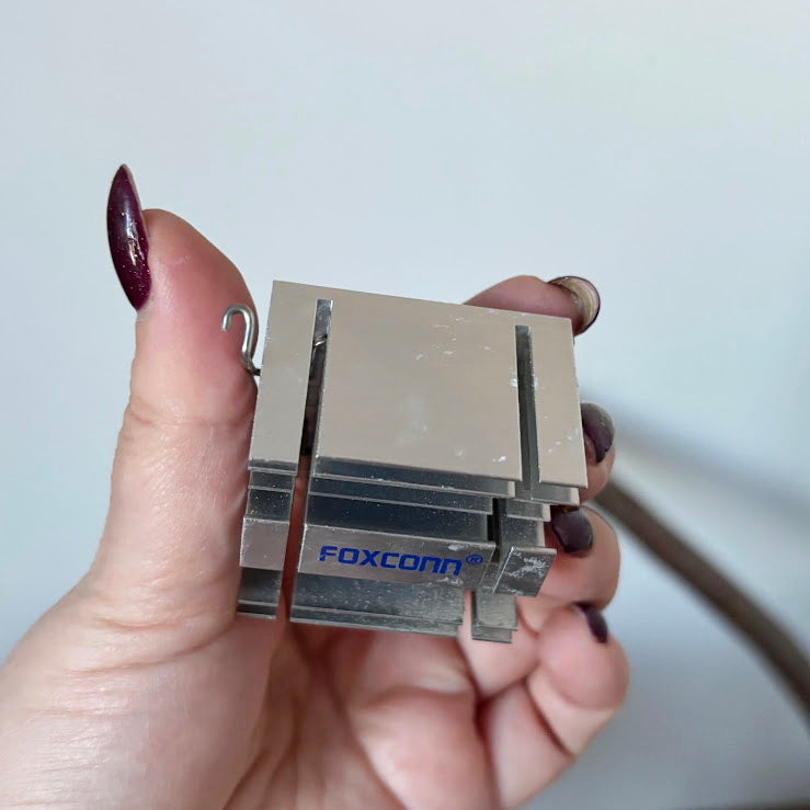 Foxconn Aluminum Heatsink Vintage PC Component Chipset GPU Cooling Radiator