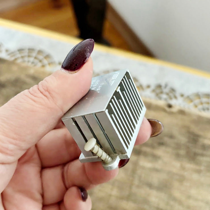 ASUS Fanless Heatsink Vintage Computer Part, Motherboard Chipset Cooling Radiator, Passive Aluminum PC Heatsink, Tech Craft Supply