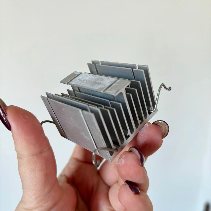 Vintage Computer Heatsink Lot of 9 Aluminum Chipset VRM GPU Cooling Radiators DIY Art Parts