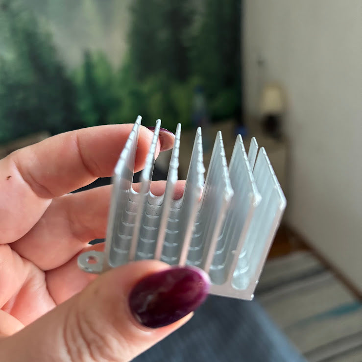 Vintage Computer Heatsink Lot of 9 Aluminum Chipset VRM GPU Cooling Radiators DIY Art Parts