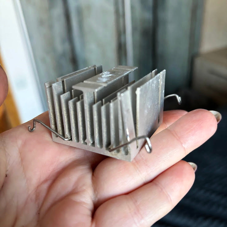 Vintage Computer Heatsink Lot of 9 Aluminum Chipset VRM GPU Cooling Radiators DIY Art Parts