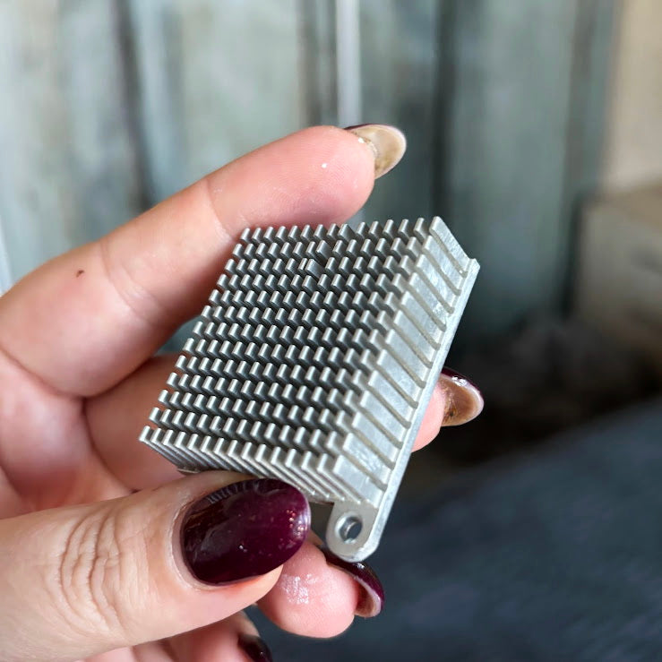 Vintage Computer Heatsink Lot of 9 Aluminum Chipset VRM GPU Cooling Radiators DIY Art Parts