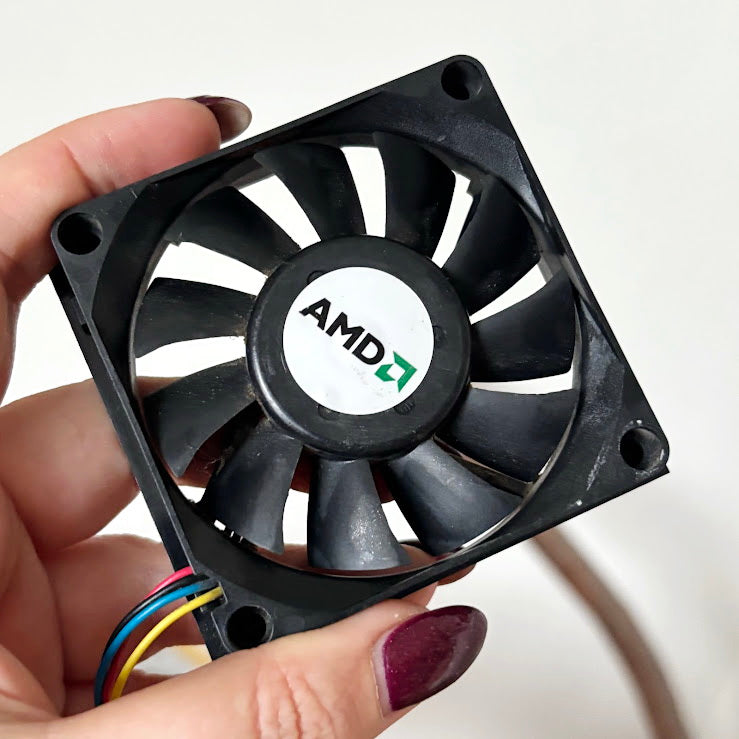 Vintage Computer Cooling Fans Set of 3 AMD Titan PC Case Fans Electronics Parts Industrial Hardware Lot