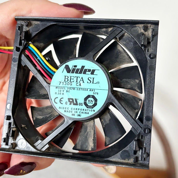 Vintage Computer Cooling Fans Set of 3 AMD Titan PC Case Fans Electronics Parts Industrial Hardware Lot