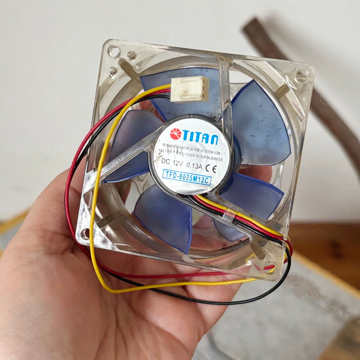 Vintage Computer Cooling Fans Set of 3 AMD Titan PC Case Fans Electronics Parts Industrial Hardware Lot