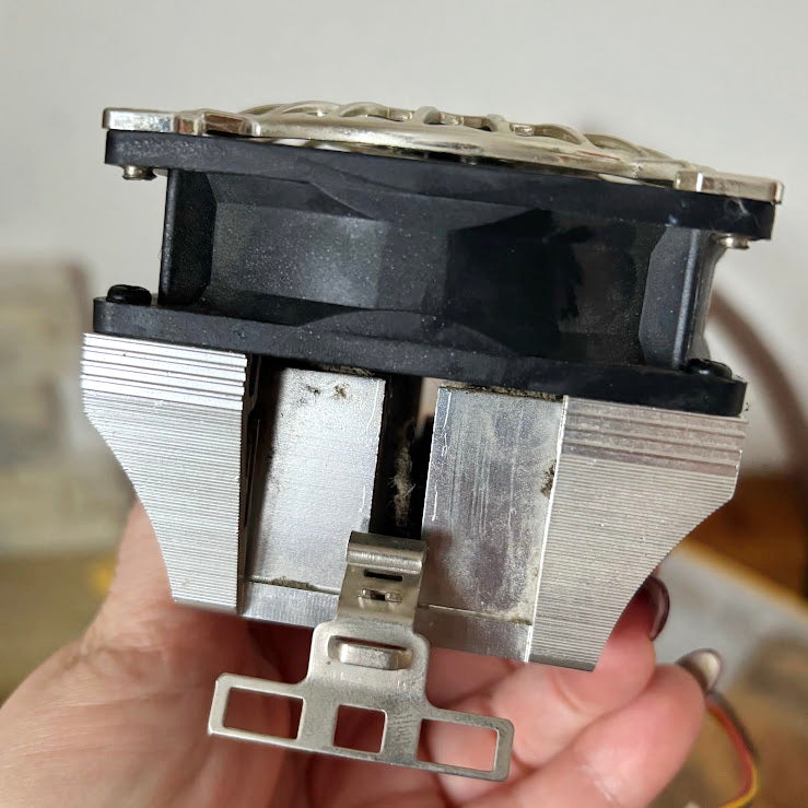 Titan CPU Cooler Fan With Heatsink Vintage Computer Cooling Hardware Assembly