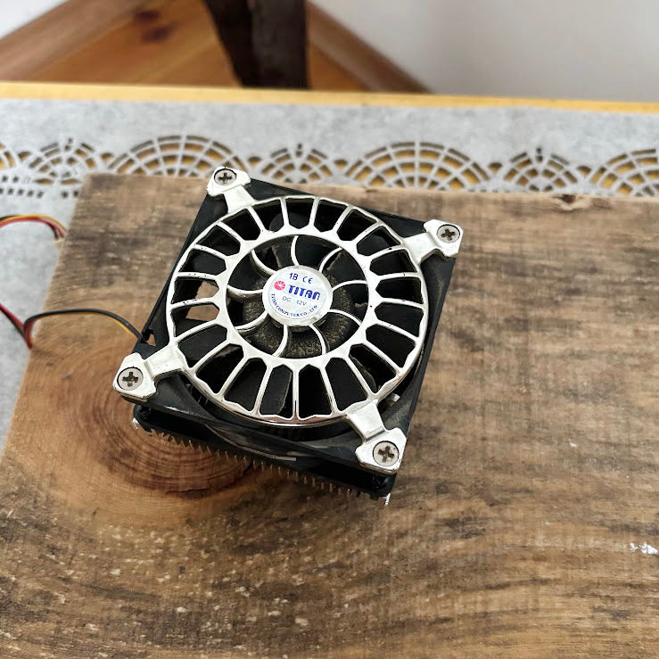 Titan CPU Cooler Fan With Heatsink Vintage Computer Cooling Hardware Assembly