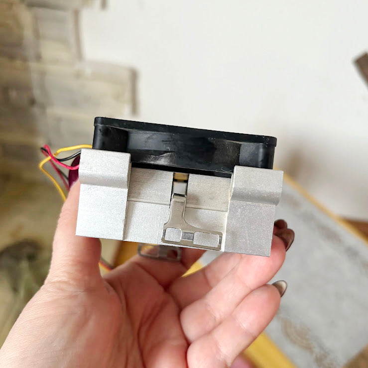 GlacialTech CPU Cooling Fan With Heatsink Vintage PC Part – Computer Cooler Assembly – Hardware Component for Repair or DIY Projects