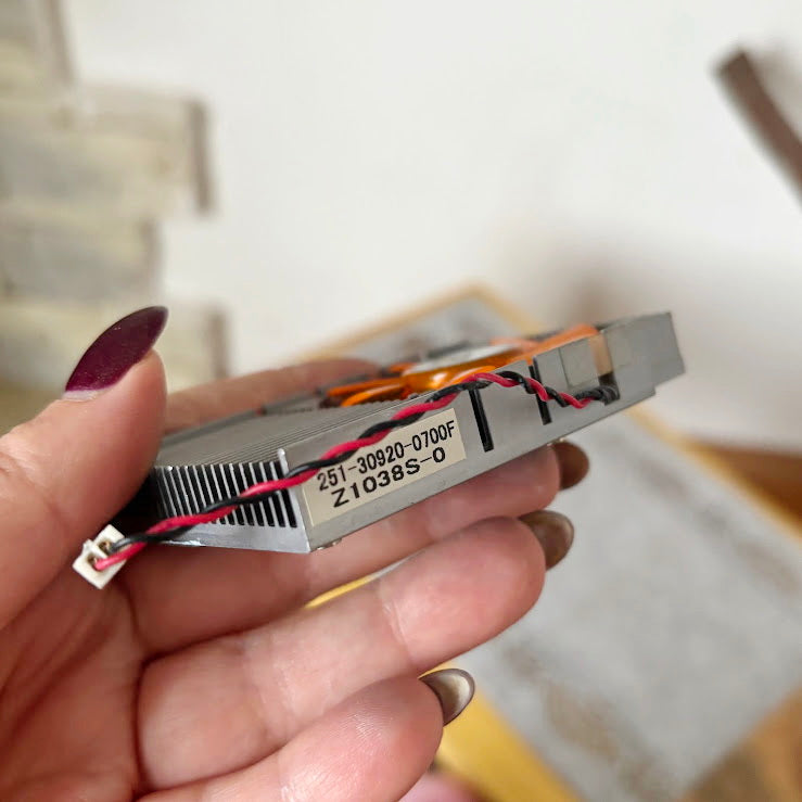 Vintage ZOTAC Laptop Cooling Fan with Aluminum Heatsink Small GPU Chipset Cooler