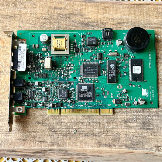 Vintage 3Com PCI Voice Telephony Sound Card Internal PC Expansion Board Late 1990s Early 2000s Untested