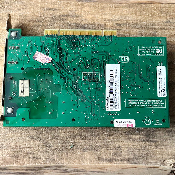 Vintage 3Com PCI Voice Telephony Sound Card Internal PC Expansion Board Late 1990s Early 2000s Untested