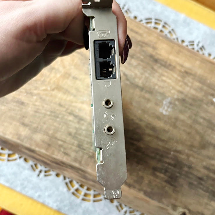 Vintage 3Com PCI Voice Telephony Sound Card Internal PC Expansion Board Late 1990s Early 2000s Untested