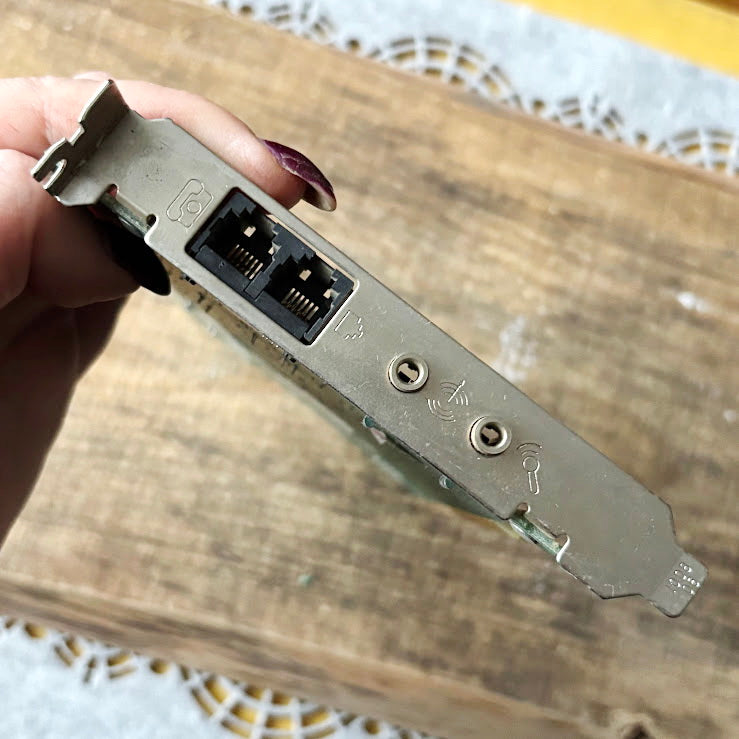 Vintage 3Com PCI Voice Telephony Sound Card Internal PC Expansion Board Late 1990s Early 2000s Untested