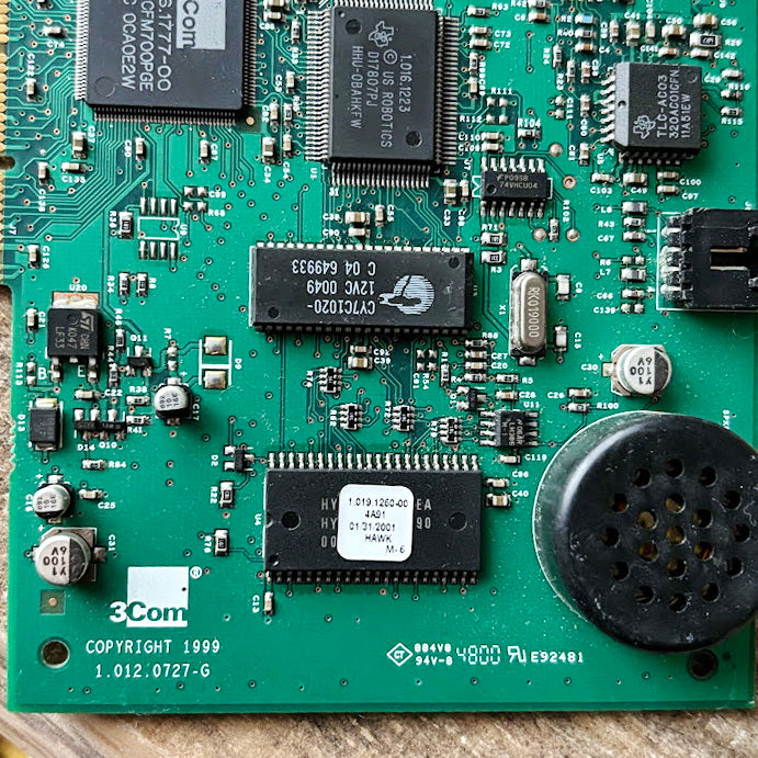 Vintage 3Com PCI Voice Telephony Sound Card Internal PC Expansion Board Late 1990s Early 2000s Untested