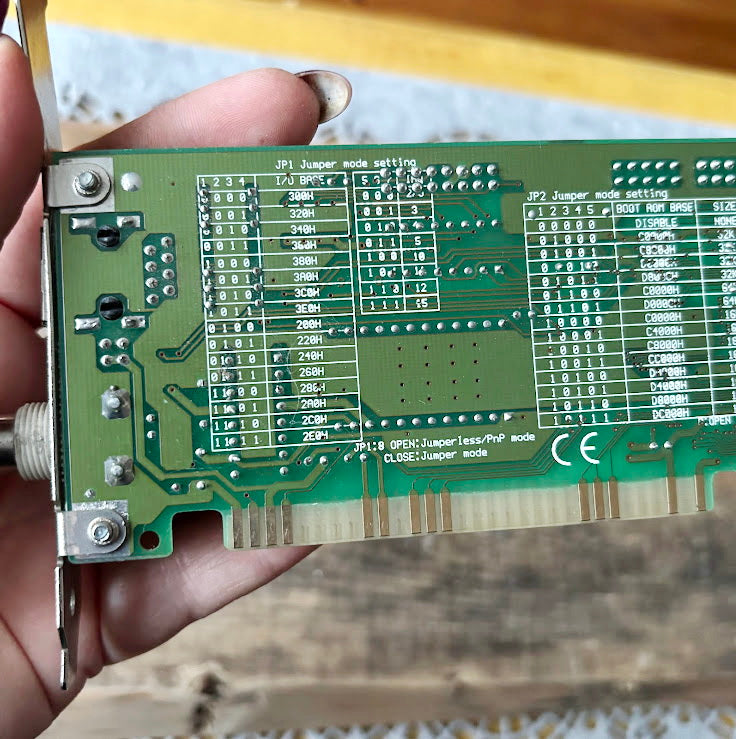 Vintage ISA Ethernet Network Cards Set 10Mbps Plug and Play LAN Adapters Mid 1990s Retro PC Expansion Boards Untested