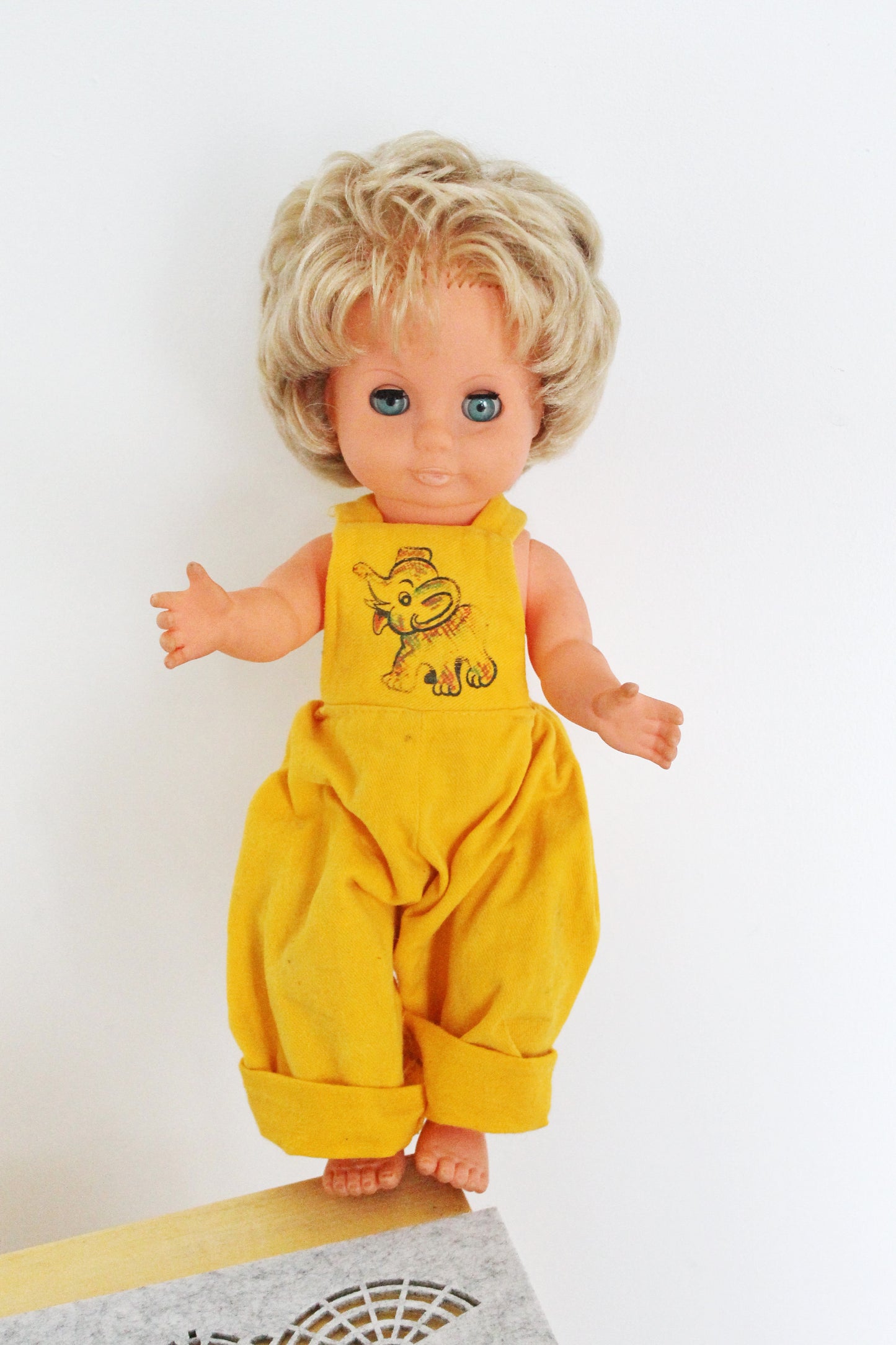 Vintage doll 13.4 inches - USSR doll - Collectible doll - Made in Germany - 1970s