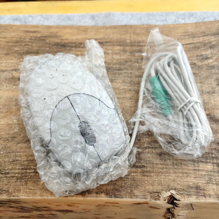 Vintage Genius NetScroll PS/2 Wired Mouse, New Old Stock in Box, Factory Sealed, Retro Computing Mouse for Windows XP/98/ME, Untested