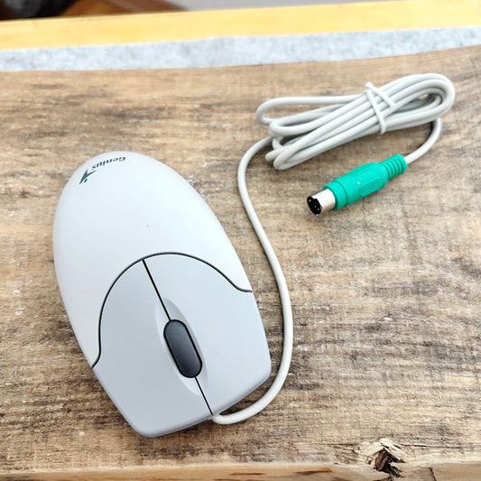 Vintage Genius NetScroll PS/2 Wired Mouse, New Old Stock in Box, Factory Sealed, Retro Computing Mouse for Windows XP/98/ME, Untested