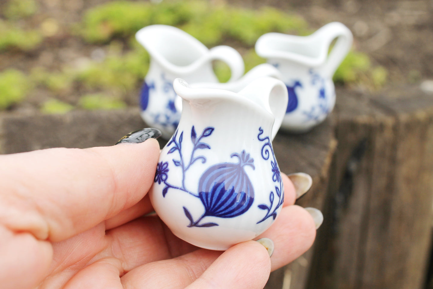 Set of 4 Vintage Porcelain souvenir mini jugs - made in Germany - gift mini jugs - 1980-1990s