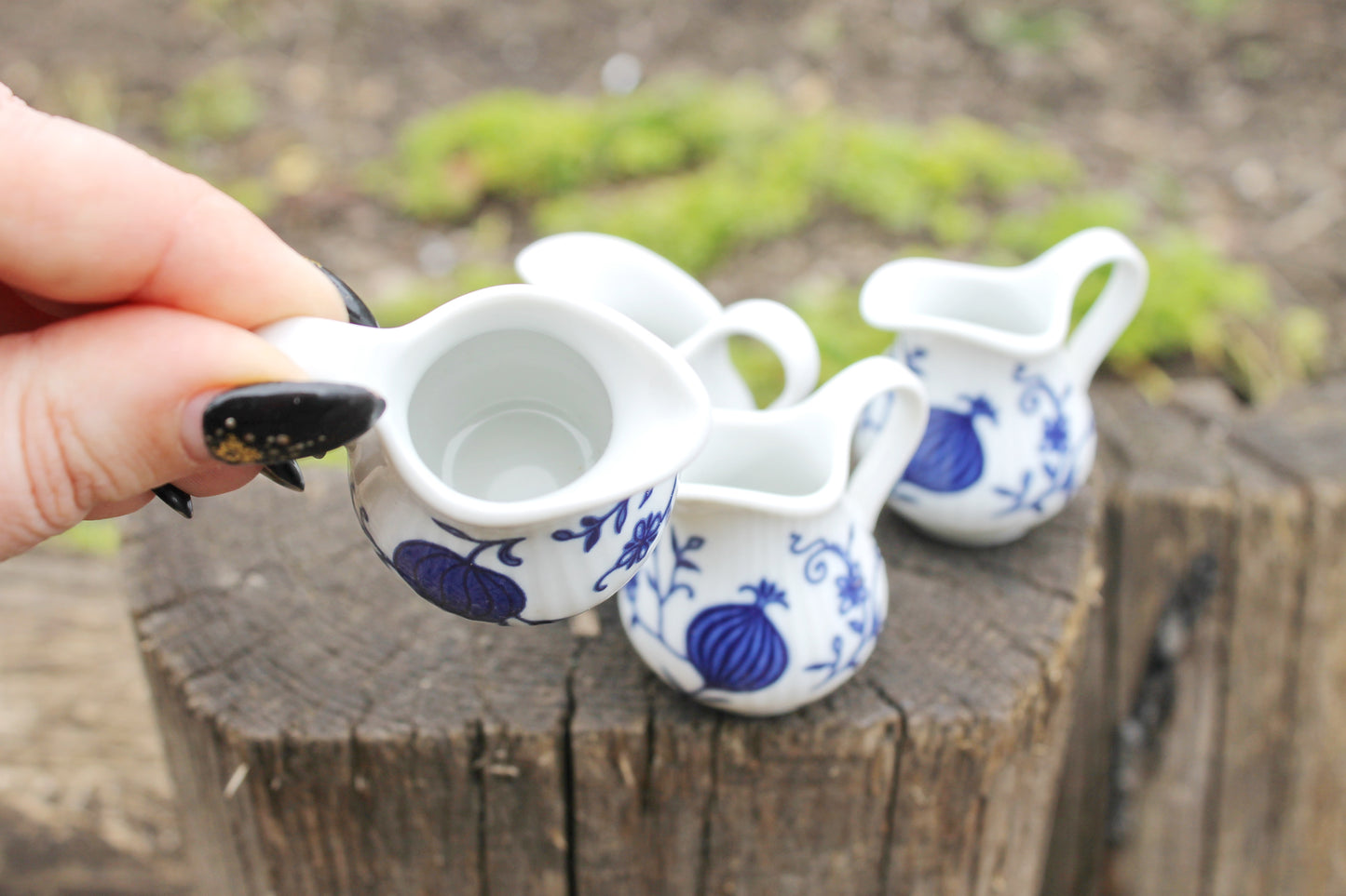 Set of 4 Vintage Porcelain souvenir mini jugs - made in Germany - gift mini jugs - 1980-1990s