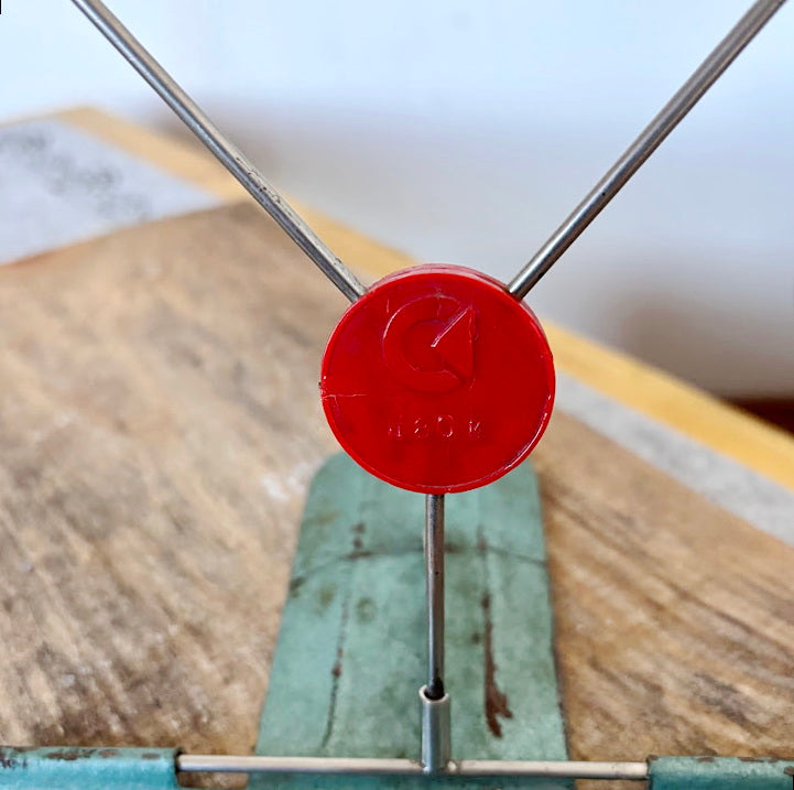 Vintage Metal Book Stand Adjustable Reading Holder, Retro Cookbook Display Stand, Mid Century Desk Book Rest - 7 inches