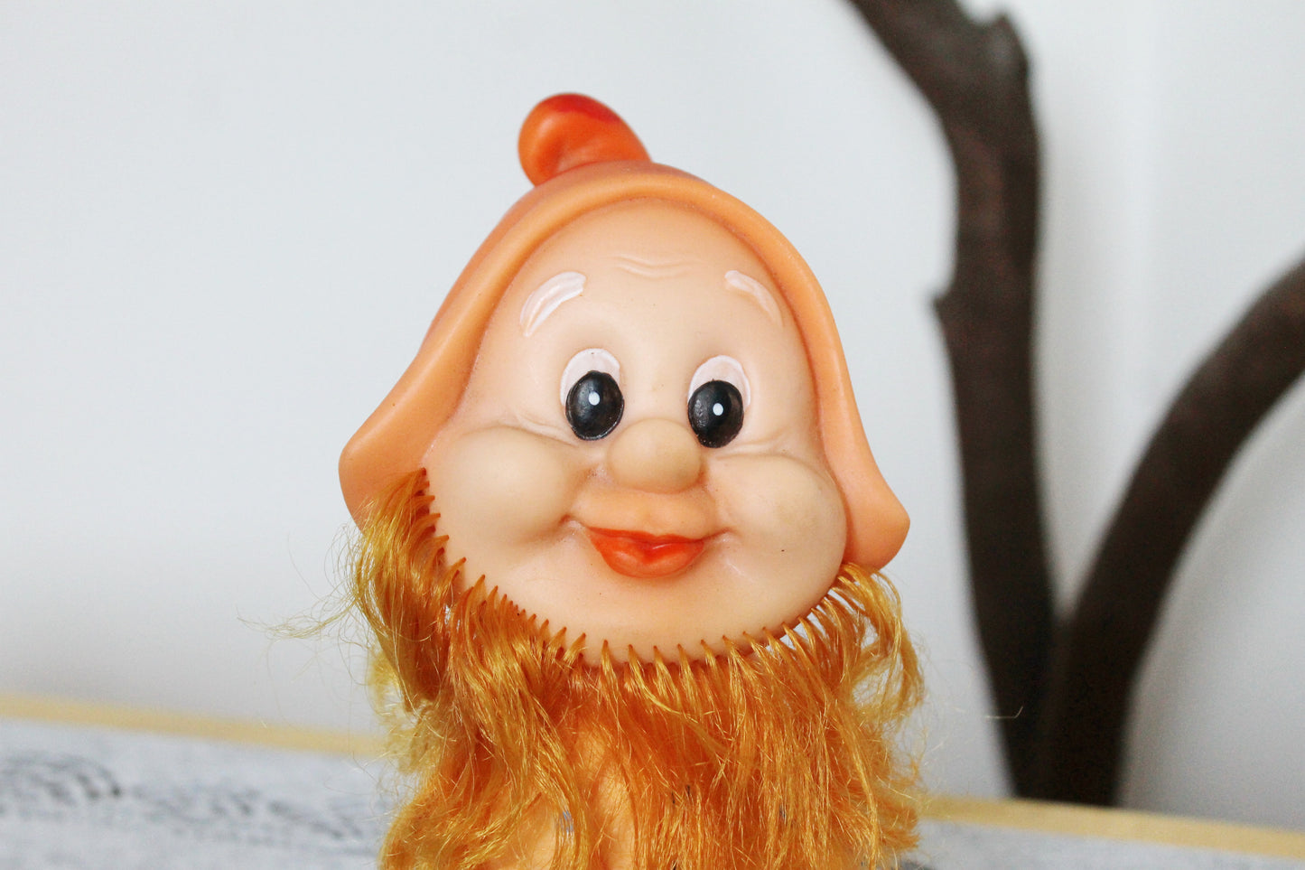 Soviet Rubber Toy 7.9 inches - A Gnome - A Dwarf - Vintage USSR Toy - 1980s