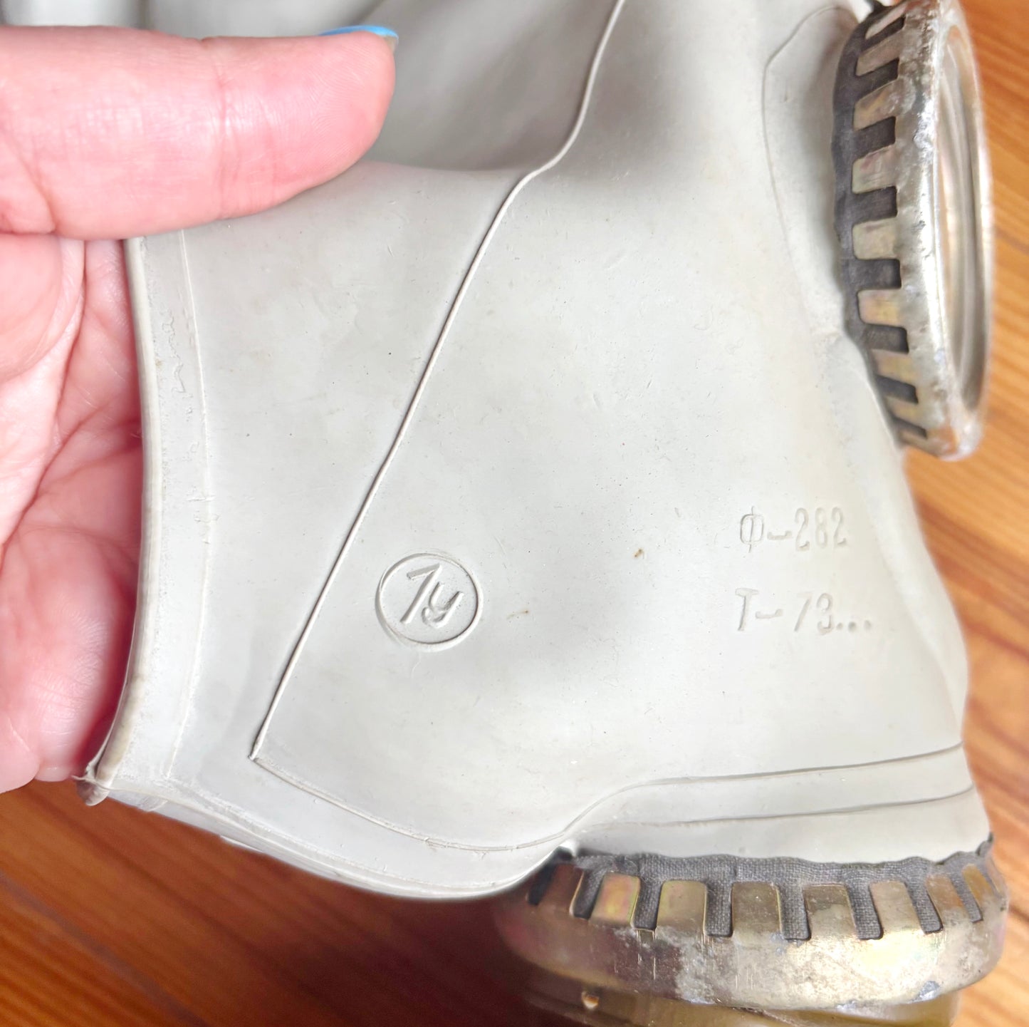 Vintage GP-5 Gas Mask With Bag Soviet Civil Defense Respirator Collectible Military Prop Display Piece