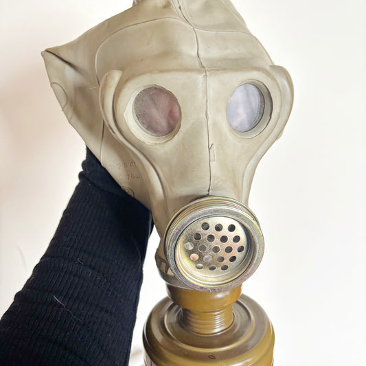 Vintage Soviet GP-5M Gas Mask 1978 SHM-62U Respirator With Bag EO-62-K-40 Filter Cold War Military Collectible