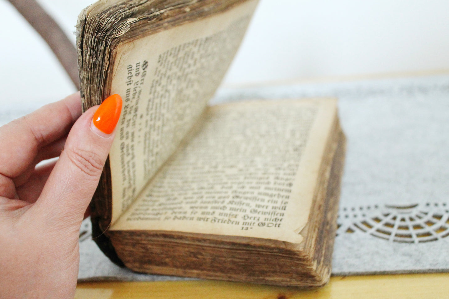 Ancient Vintage book - Johann Friedrich Stark Prayer Book in German - vintage from Germany- 1871