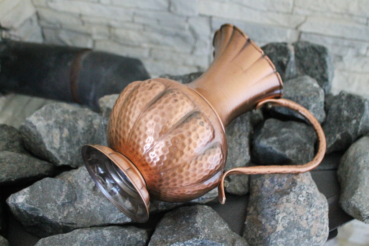 Copper pitcher, copper jug - Vintage big copper pitcher - 10.2 inches- Germany vintage - 1970s