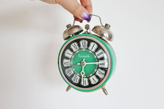 Shabby chic Vintage Rare Alarm Clock - Soviet Mechanical Alarm Clock Vitjaz- Home Decor - Vintage Decor - 1970s