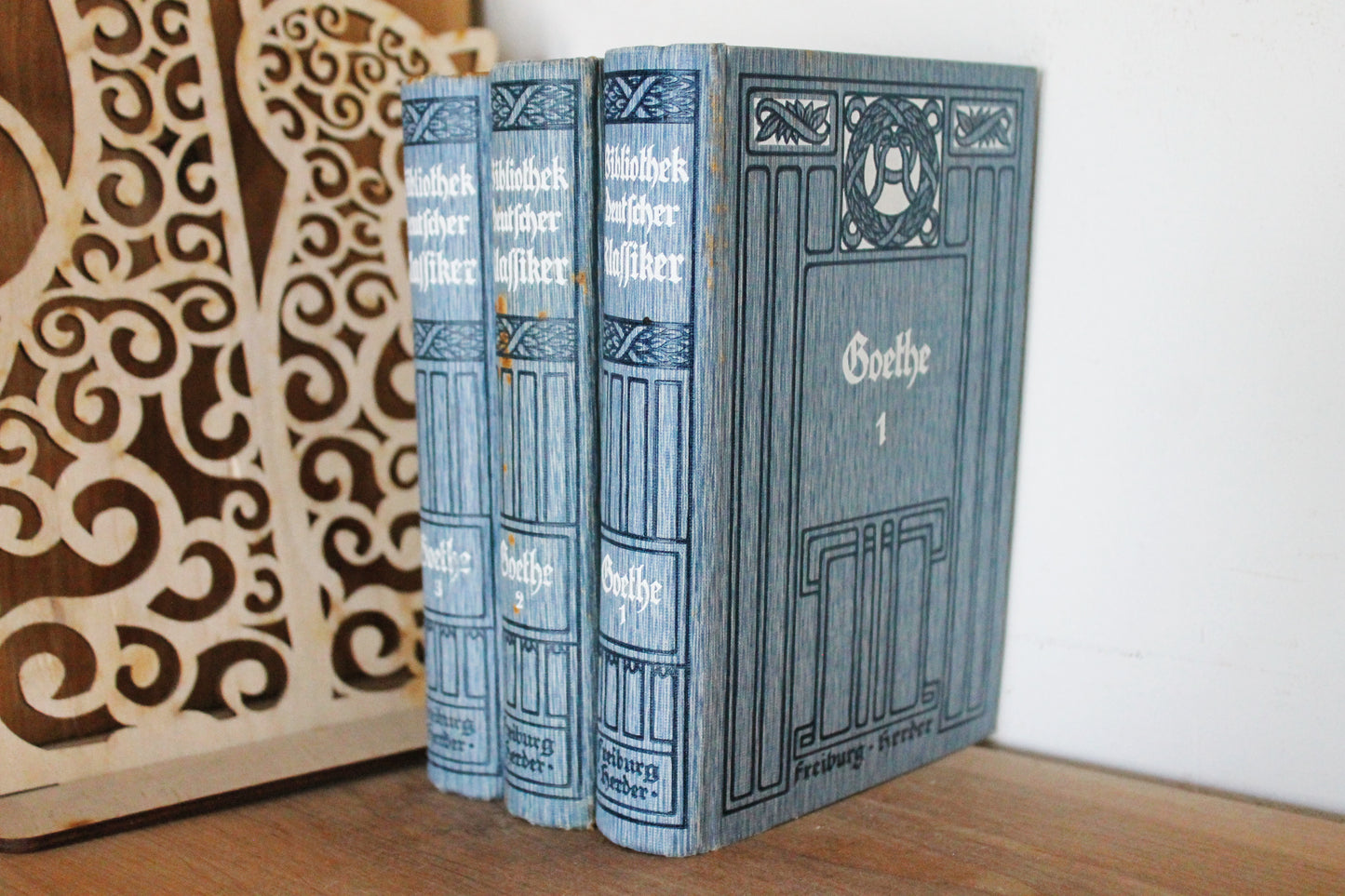 Germany Vintage book - Goethe's three-volume work, beginning of the 20th century - Goethe old books - 1900s