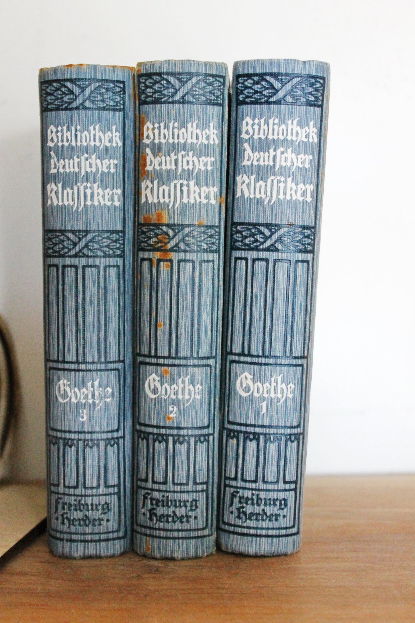 Germany Vintage book - Goethe's three-volume work, beginning of the 20th century - Goethe old books - 1900s