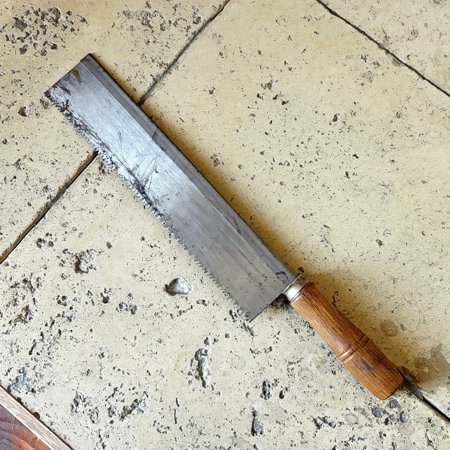 Vintage Soviet Backsaw Hand Saw, USSR Woodworking Tool, Dovetail Tenon Saw, Carpenter Collectible, Steel Joinery Saw