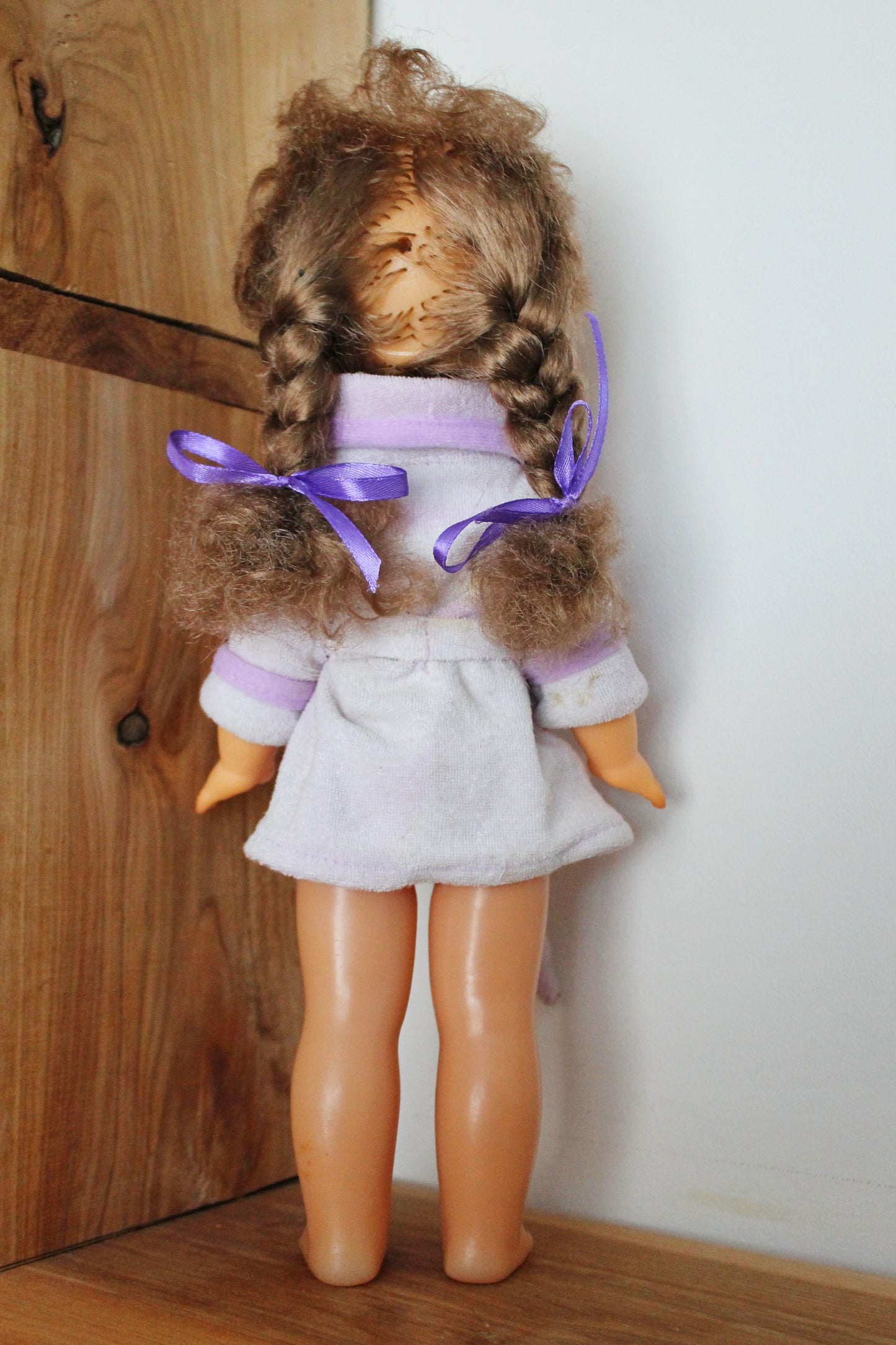 Vintage USSR doll "Martha" in a bathrobe -34 cm - 13.4 inches -  USSR doll - Collectible doll - 1970s