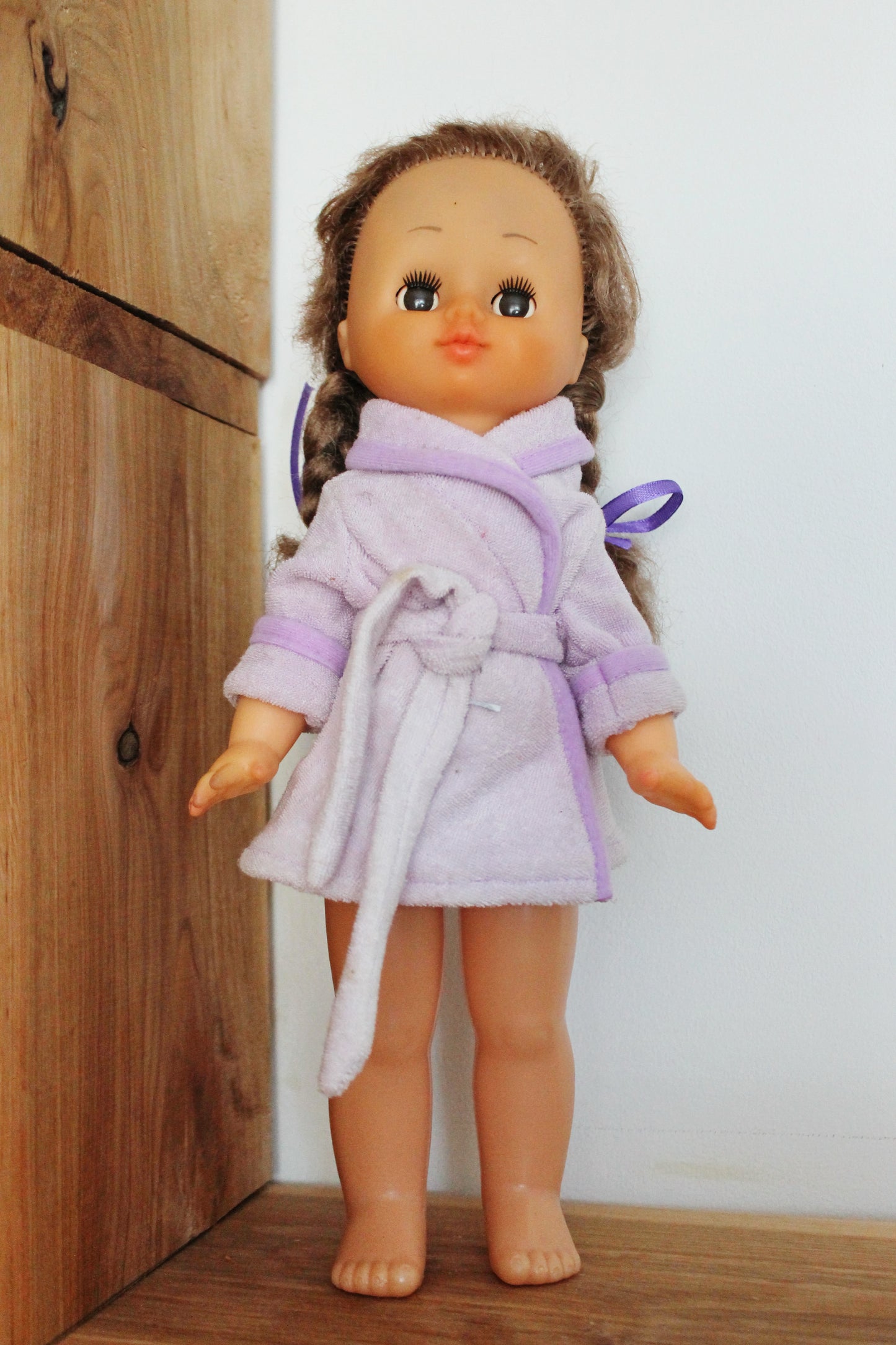 Vintage USSR doll "Martha" in a bathrobe -34 cm - 13.4 inches -  USSR doll - Collectible doll - 1970s