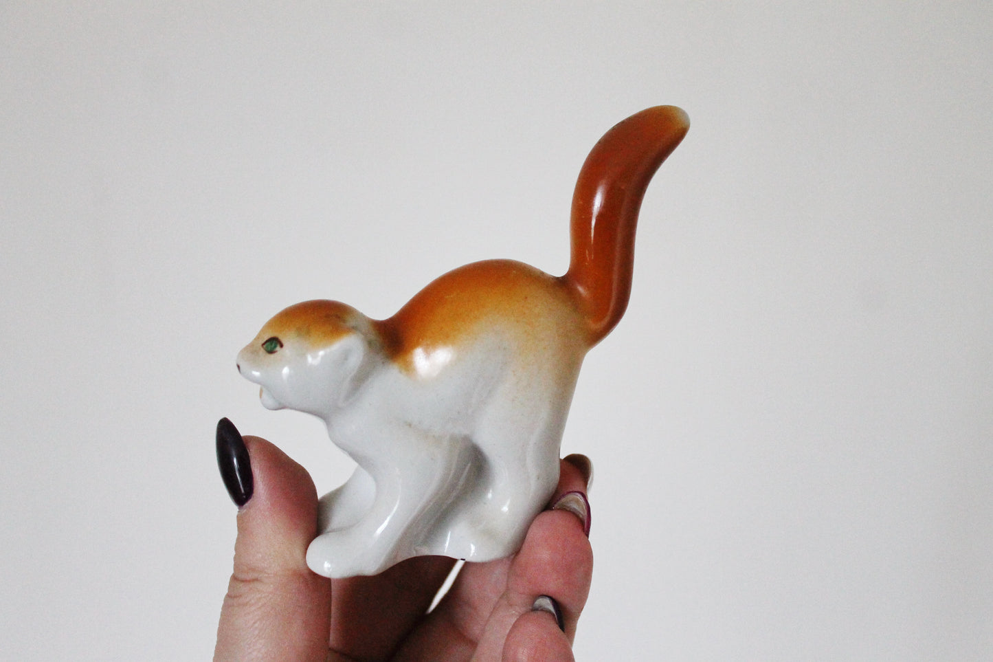 Soviet Porcelain Marten figurine - 2.9 inches - small USSR porcelain figurine - made in 1970