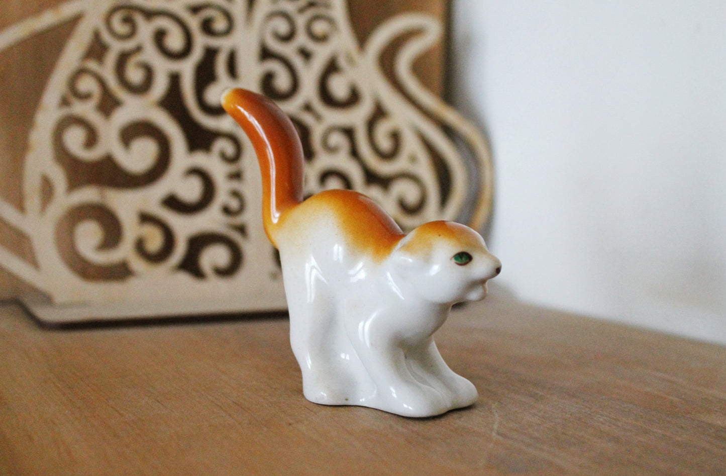 Soviet Porcelain Marten figurine - 2.9 inches - small USSR porcelain figurine - made in 1970