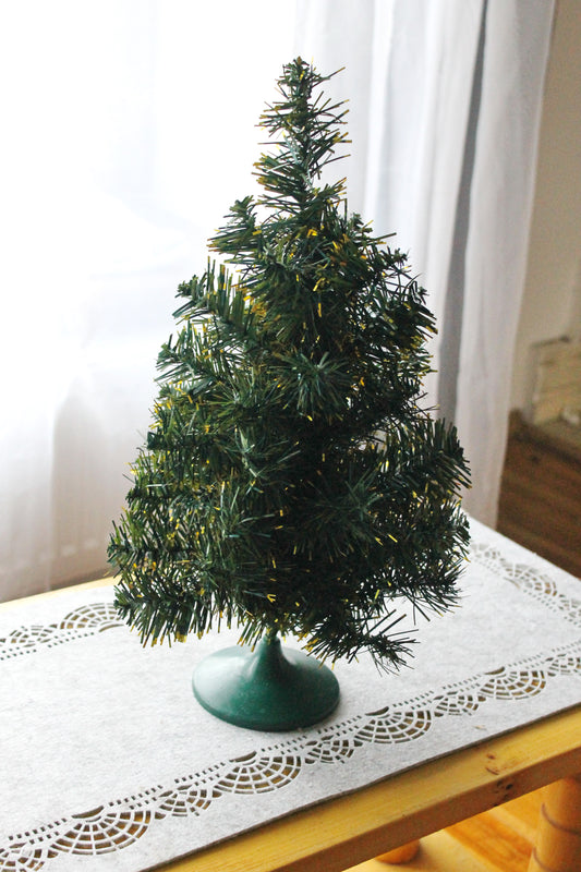 CHRISTMAS TREE - Vintage small Christmas tree 45 cm - 17.7 inches - USSR vintage green Christmas tree - Home decor