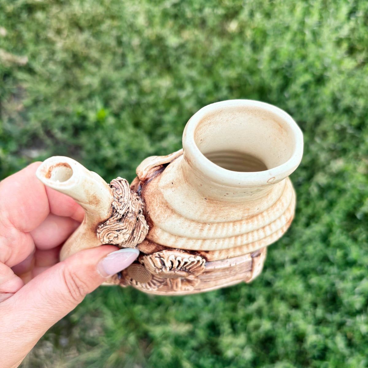 Vintage Truskavets Mineral Water Mug Kumanets | Ukrainian Folk Ceramic Souvenir | Soviet Era Majolica Pottery | Rustic Collectible