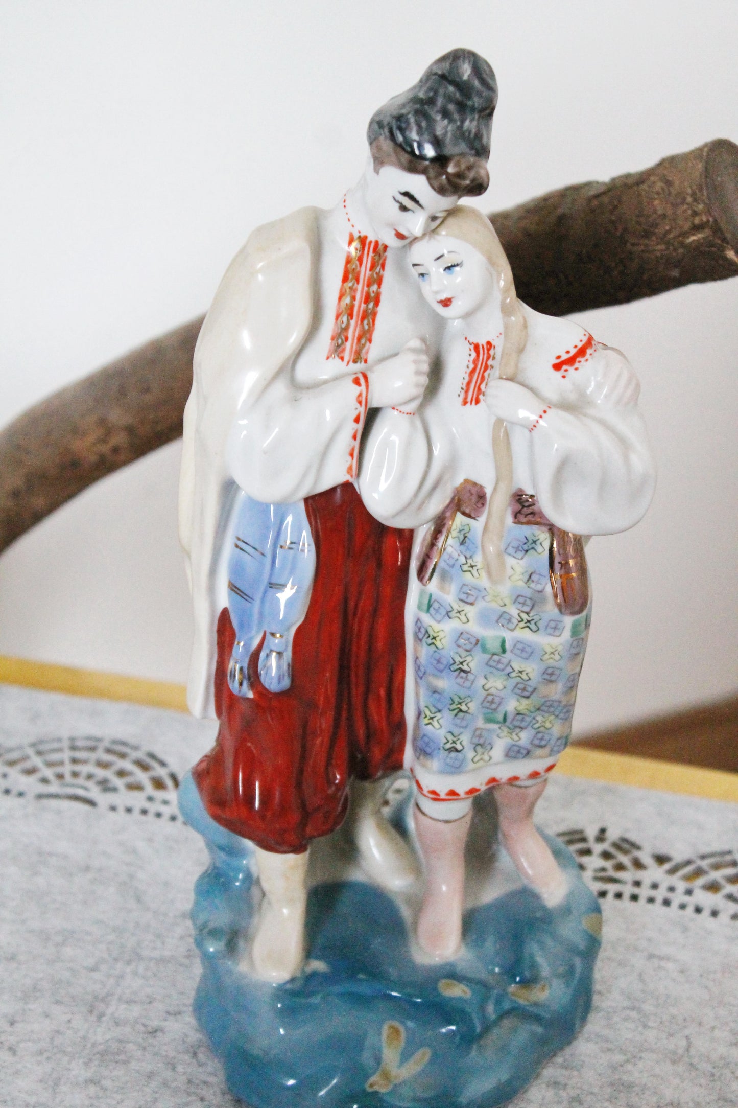 USSR vintage porcelain figurine "Ukrainian May night" - USSR vintage - 1970s - Hand painted